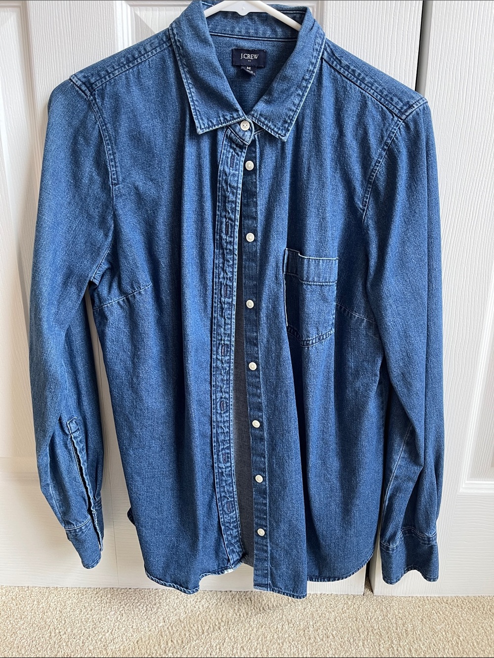 J Crew denim button down shirt